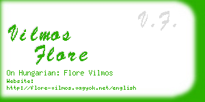 vilmos flore business card